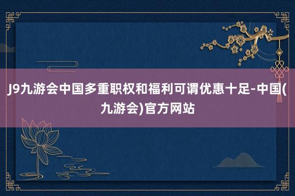 J9九游会中国多重职权和福利可谓优惠十足-中国(九游会)官方网站