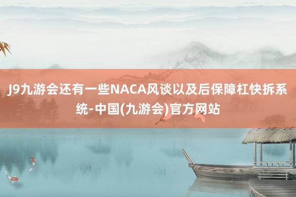 J9九游会还有一些NACA风谈以及后保障杠快拆系统-中国(九游会)官方网站