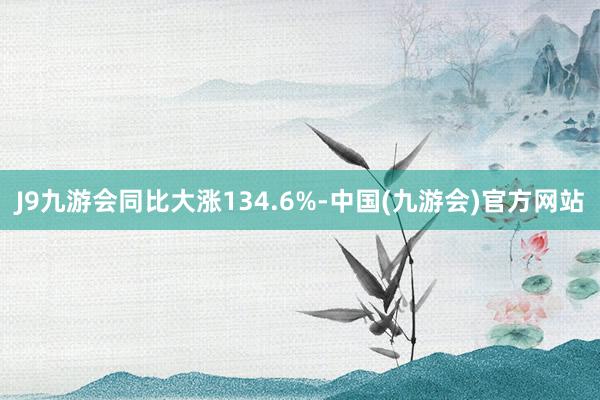 J9九游会同比大涨134.6%-中国(九游会)官方网站